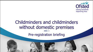 Childminders Ofsted Registration Slides